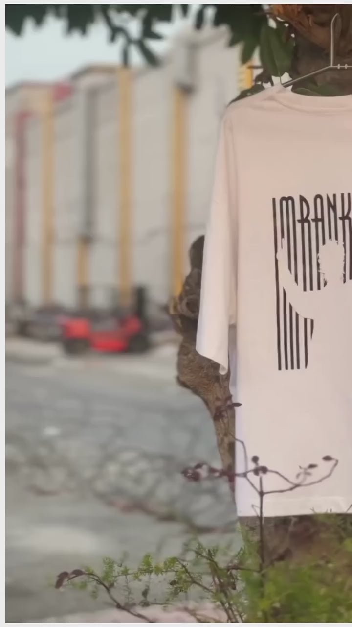 804 Hoon  Oversized Graphic T-Shirt – White